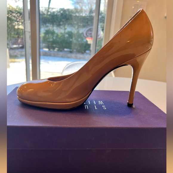 STUART WEITZMAN NUDE PATENT LEATHER ROUND TOE PUMPS PLATSWOON
ADOBE ANILINE 8.5 - Picture 9 of 11
